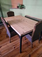 zelf gemaakte stevige tafel, Ophalen, Gebruikt, Eikenhout, 50 tot 100 cm