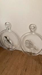Kosta Boda suncatcher vogel 2x  designer Bertil Vallien, Ophalen of Verzenden