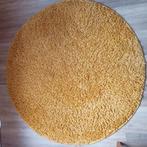 Vloerkleed okergeel rond 120 cm, Huis en Inrichting, Stoffering | Tapijten en Kleden, Ophalen, Gebruikt, Rond, 100 tot 150 cm