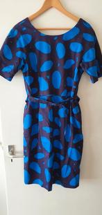MARIMEKKO FINSE DESIGN JURK BLAUW MET PRINT MAAT 40, Maat 38/40 (M), Marimekko, Blauw, Nieuw