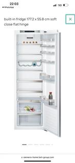 Siemens inbouw koelkast 175cm lang (zonder vriezer), Witgoed en Apparatuur, Koelkasten en IJskasten, Ophalen, 200 liter of meer