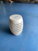 bijzet tafel Plantzuil Decoratief Wit, Ophalen, Gebruikt