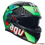 AGV K3 E2206 MPLK KAMALEON Integraalhelm, Zwart-Rood-Groen, Ophalen of Verzenden, Nieuw met kaartje