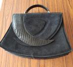 Zwarte Dames Handtas Suède look, Ophalen of Verzenden, Zo goed als nieuw, Zwart, Handtas