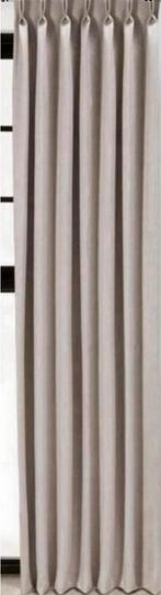 Gordijnen Mila off white verduisterend 190 cm totaal kwantum, Ophalen of Verzenden, Zo goed als nieuw, 150 tot 200 cm