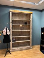 teakhouten boekenkast landelijk, Huis en Inrichting, Ophalen, Met plank(en), Gebruikt, 200 cm of meer