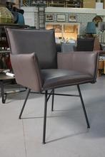 3 x luxe eetkamerstoel SANNE Jess Design leer armleuningen