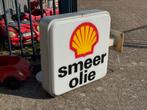SHELL Smeer Olie oude garage lichtbak, Ophalen, Gebruikt, ., Lichtbak of (neon) lamp