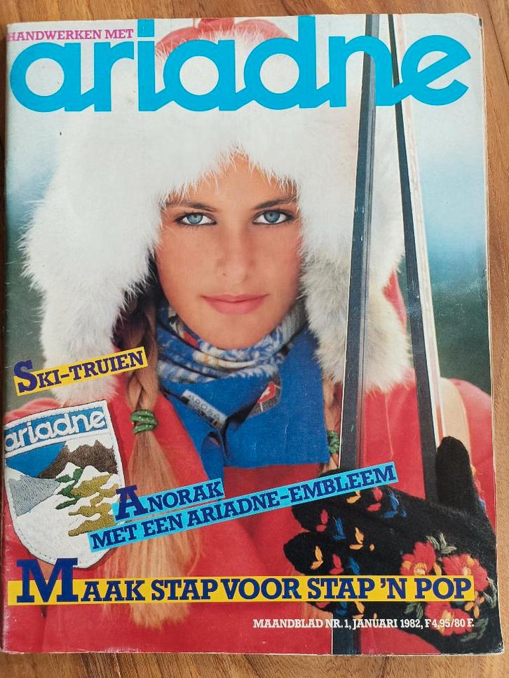 Ariadne handwerken januari 1982 truien breien, Boeken, Hobby en Vrije tijd, Zo goed als nieuw, Breien en Haken, Ophalen of Verzenden