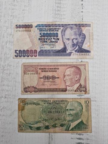 Turkse Lira Bankbiljetten Set beschikbaar voor biedingen