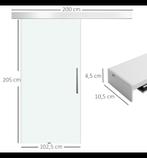 Schuifdeur van glas 205H en 102,5B, Doe-het-zelf en Verbouw, Kozijnen en Schuifpuien, Raamkozijn, Nieuw, Nb, Nb