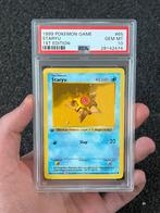 Pokémon PSA 10 1st edition Staryu #65 Base set, Hobby en Vrije tijd, Verzamelkaartspellen | Pokémon, Ophalen of Verzenden, Zo goed als nieuw
