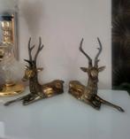 Zware Messing Herten Koppel - kerst decoratie, Antiek en Kunst, Ophalen of Verzenden