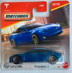 Matchbox Tesla Model S blauw, Ophalen of Verzenden, Nieuw