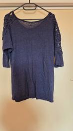 Sissy Boy Top met kanten mouwen - XL, Blauw, Maat 46/48 (XL) of groter, Ophalen of Verzenden, Zo goed als nieuw