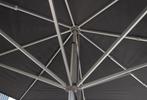 Parasol zwart incl. grondanker 400x400cm (9 stuks), Gebruikt, Ophalen of Verzenden, 3 tot 4 meter, Parasolvoet