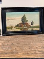 Hollandse boerderij aan het water, Antiek en Kunst, Kunst | Schilderijen | Klassiek, Ophalen