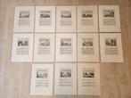 13 prenten van Nederlandfsche OUTHEEDEN en GEZIGTEN, Verzamelen, Foto's en Prenten, Ophalen of Verzenden, Voor 1940, Overige onderwerpen
