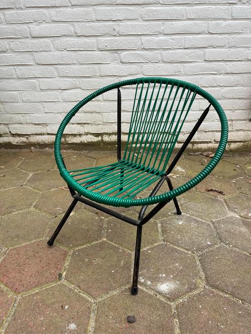 Vintage Tuin- of Terrasstoel voor kinderen, Huis en Inrichting, Stoelen, Gebruikt, Eén, Kunststof, Ophalen