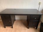 Ikea Hemnes Bureau zwart bruin, Gebruikt, Ophalen, Bureau