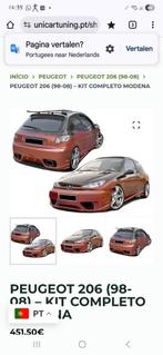 GEZOCHT PEUGEOT 206 BUMPERS, Ophalen of Verzenden