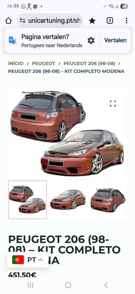 GEZOCHT PEUGEOT 206 BUMPERS, Auto diversen, Handleidingen en Instructieboekjes, Ophalen of Verzenden