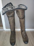 Linea Zeta leren overknie laarzen maat 40, Kleding | Dames, Schoenen, Hoge laarzen, Ophalen of Verzenden, Linea Zeta, Grijs