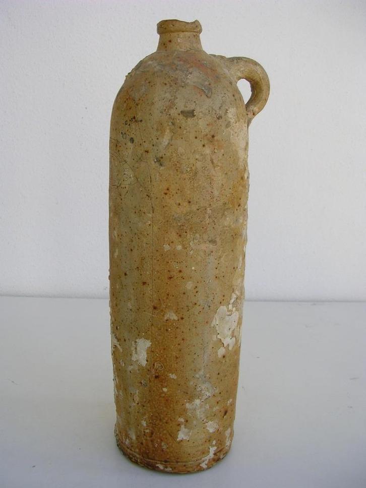 (Zee-) bodemvondst 19e eeuwse mineraalwaterfles jeneverkruik, Antiek en Kunst, Antiek | Keramiek en Aardewerk, Ophalen of Verzenden