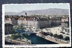 Zurich, Bahnhofbrucke und Bahnhofplatz, 1953, tram, Verzamelen, Ansichtkaarten | Buitenland, 1940 tot 1960, Gelopen, Overig Europa