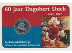 Donald Duck Geluksdubbeltje 2017 60 jaar Donald Duck in coin, Postzegels en Munten, Penningen en Medailles, Ophalen of Verzenden