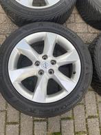 Nissan Velgen met Winterbanden 215/55 R17, Auto-onderdelen, Banden en Velgen, Ophalen, Banden en Velgen, 17 inch, Winterbanden