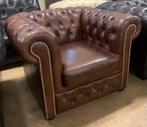 Prachtige Chesterfield Fauteuil Bruin., Gebruikt, Ophalen of Verzenden, 75 tot 100 cm, Chesterfield Brand