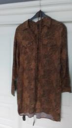 Jurk Eksept Cognacbruin  (Shoeby), Ophalen of Verzenden, Zo goed als nieuw, Maat 46/48 (XL) of groter, Bruin