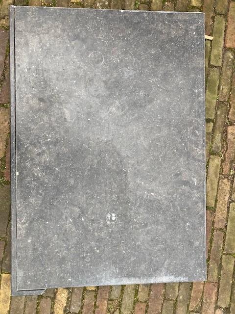 belgisch hardsteen, Doe-het-zelf en Verbouw, Tegels, Gebruikt, Overige typen, Hardsteen, 60 cm of meer, 60 cm of meer, Minder dan 5 m²