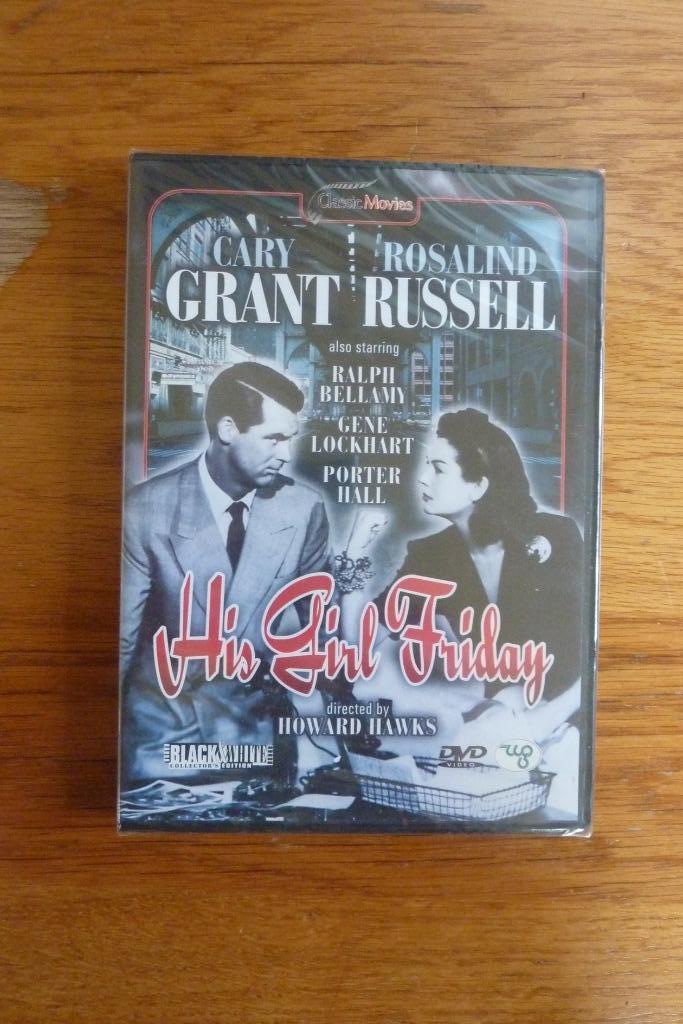 His Girl Friday (Cary Grant) NIEUW, Cd's en Dvd's, Dvd's | Klassiekers, Nieuw in verpakking, Komedie, Alle leeftijden, Ophalen of Verzenden