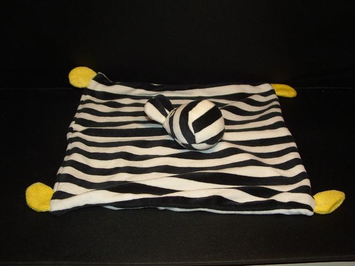 IKEA ZEBRA KLAPPA KNUFFELDOEK VELOURS ZWART/WIT, Kinderen en Baby's, Speelgoed | Knuffels en Pluche, Nieuw, Overige typen, Verzenden