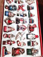 Doos met 24 houten kerstfiguurtjes, Ophalen of Verzenden, Zo goed als nieuw