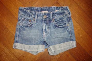 H&M spijker short korte broek, midden jeans blauw, maat 116