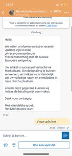 PAS OP VOOR DEZE SCAM, Ophalen of Verzenden