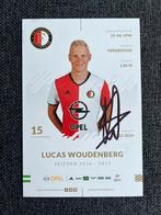 Feyenoord spelerskaart Woudenberg met handtekening, Ophalen of Verzenden, Zo goed als nieuw