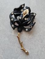 Aparte broche, Sieraden, Tassen en Uiterlijk, Broches, Ophalen of Verzenden, Zo goed als nieuw, Zwart, Overige materialen