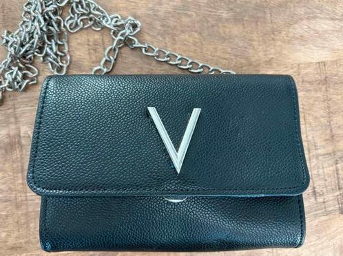 Valentino tasje schoudertas crossbody zwart zilver, Sieraden, Tassen en Uiterlijk, Tassen | Damestassen, Zo goed als nieuw, Schoudertasje