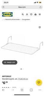 Wanddroogrek, wit, 77x40-49 cm, Ophalen, Zo goed als nieuw, 25 tot 50 cm, Minder dan 100 cm