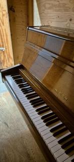 Piano Nieer (studiepiano, van eerste eigenaar), Gebruikt, Hoogglans, Zwart, Ophalen