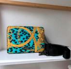 Versace couture leopard tas origineel nieuw, Ophalen of Verzenden, Nieuw, Blauw, Schoudertasje