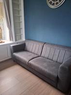 Bankstel 3 zits antraciet 122L 85D 65H, Huis en Inrichting, Banken | Bankstellen, Ophalen, 75 tot 100 cm, Rechte bank, Stof