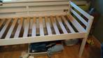 Eenpersoonsbed - Wit Houten Bedframe met lattenbodem, Huis en Inrichting, Ophalen, 90 cm, Eenpersoons, Wit