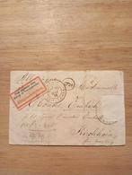 Duitsland Bahnpost 1876 lakzegels, Postzegels en Munten, Brieven en Enveloppen | Buitenland, Ophalen of Verzenden, Envelop