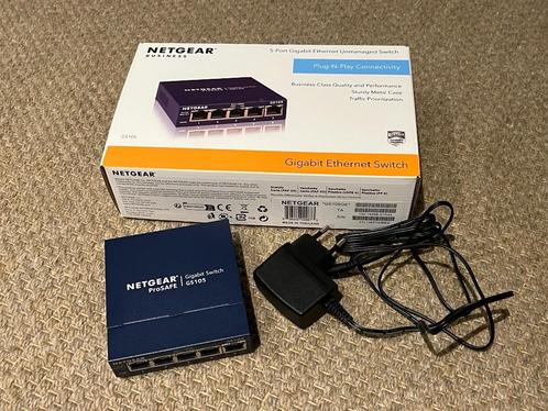 Netgear ProSafe Ethernet Switch 5-Poorts ZGAN, Computers en Software, Netwerk switches, Zo goed als nieuw, Ophalen of Verzenden
