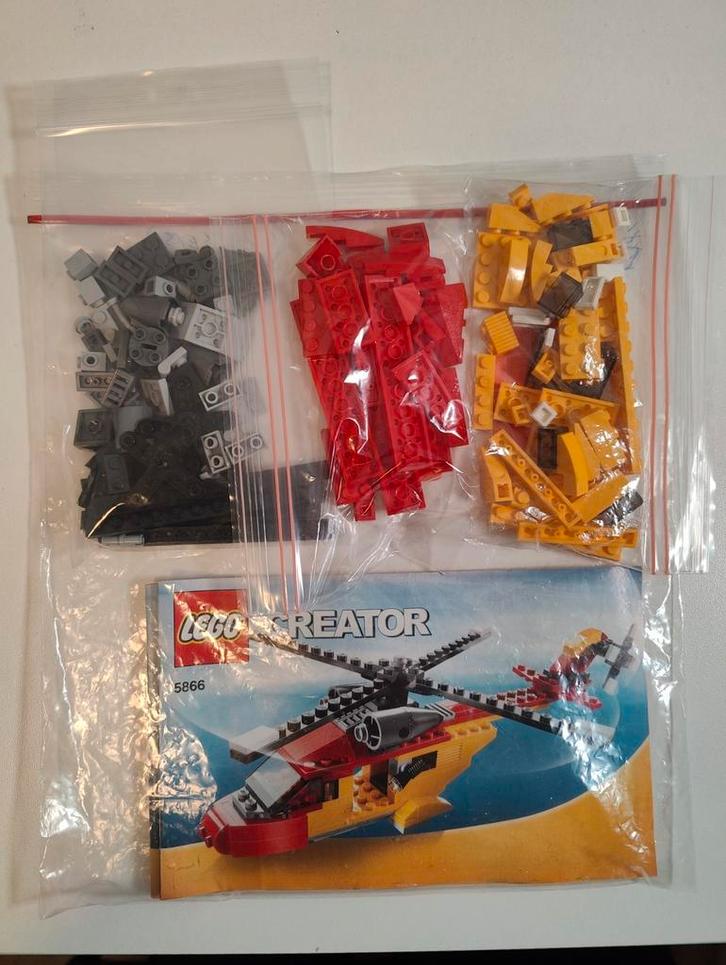 Lego set 5866 Creator Rotor Rescue, Kinderen en Baby's, Speelgoed | Duplo en Lego, Gebruikt, Lego, Complete set, Ophalen of Verzenden